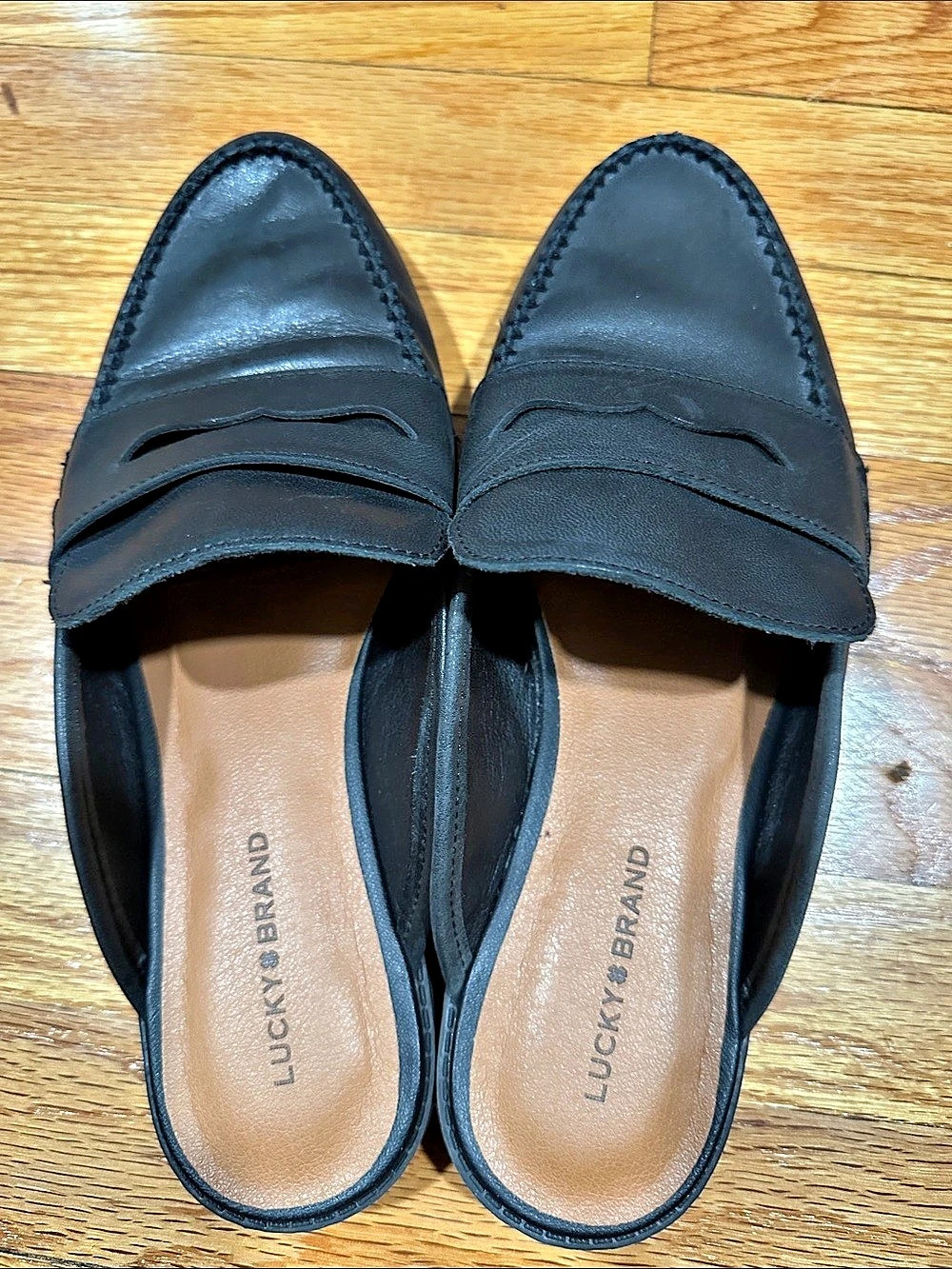 Lucky Brand Black Slip-On Loafers